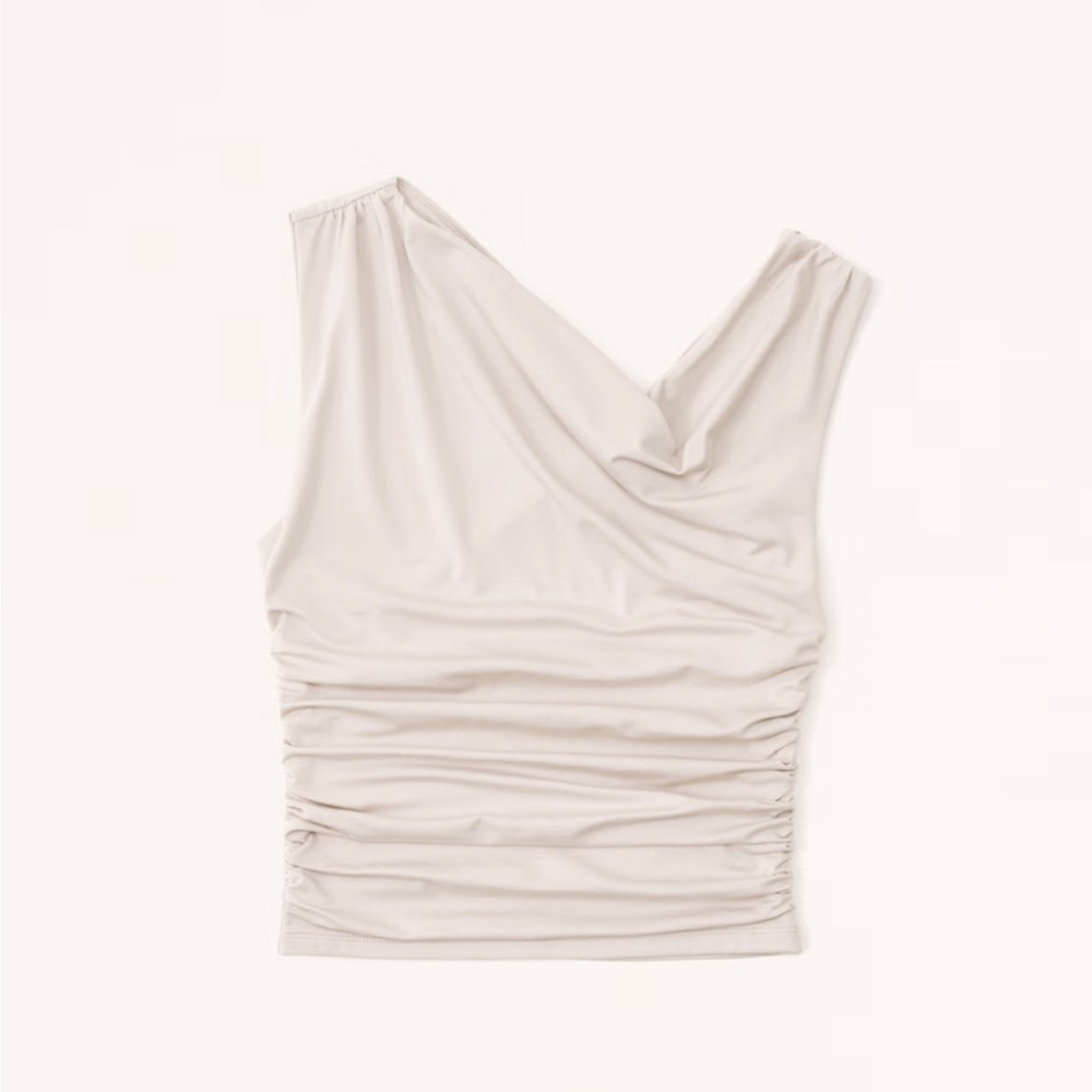 A&F draped one shoulder top XS